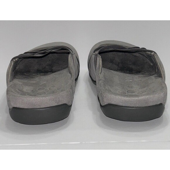 Vionic Clair Mules Sandals Womens 8 Slip On Gray Suede Flat Arch Support Comfort - Picture 5 of 16